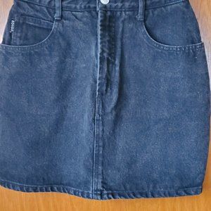 Bongo Black Denim Skirt